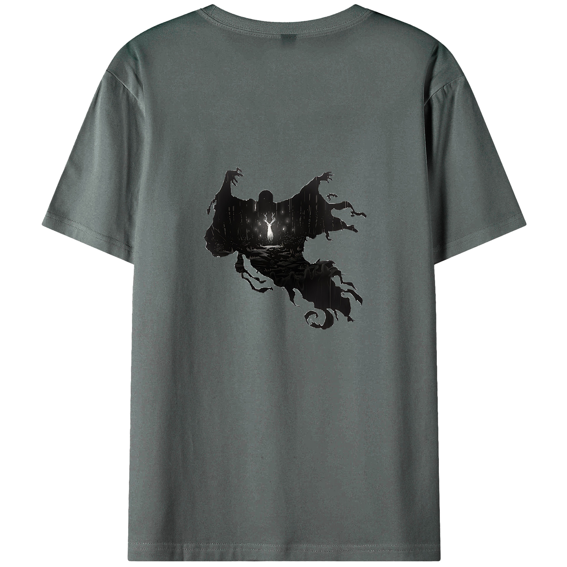 （画像用） Harry Potter ハリー・ポッターシリーズ 綿100％ メンズ半袖Tシャツ（バックプリント） 通気性